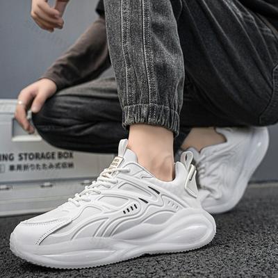 Mode Herrenmode Trend Freizeitschuhe 2025 Frühling Neu Bequeme Outdoor-Sportschuhe Dicksohlige Rutschfeste Schnür-Chunky-Sneakers