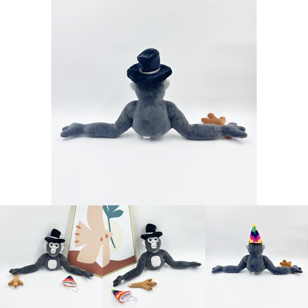 New Gorilla Tag Monke Plush Toy Stuffed Animal Doll With Hat 25cm Tall