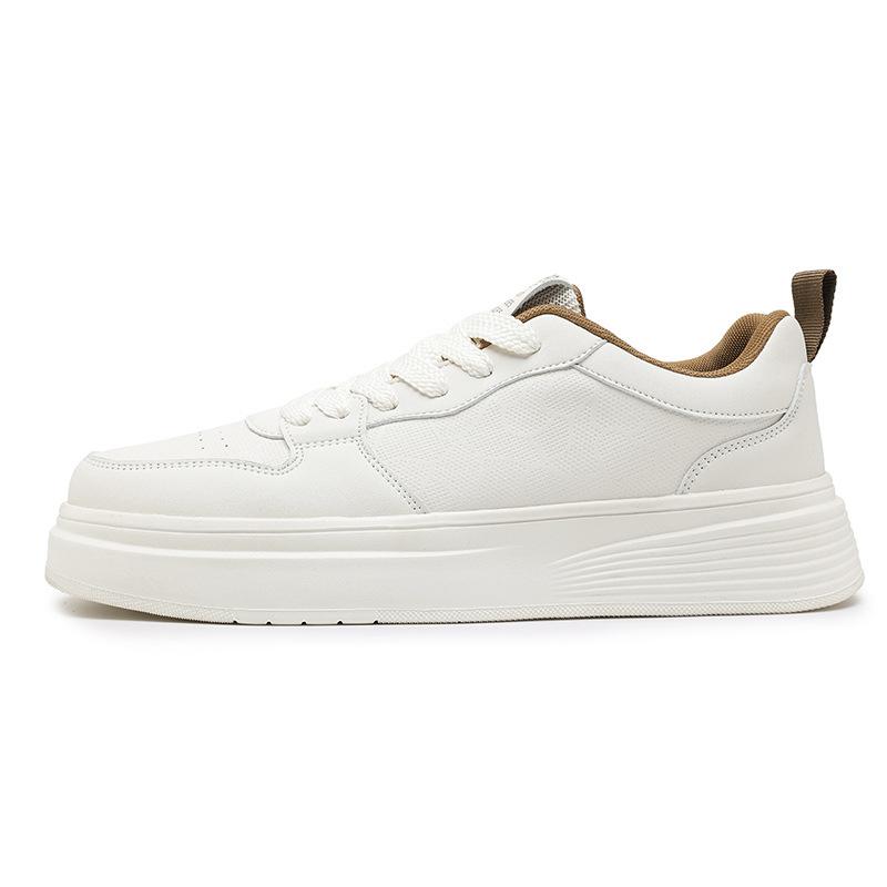Comfortable soft-soled thick-soled Forrest Gump casual board shoes can be worn in all seasons, lace-up classic little white board shoes