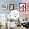 40/50/60/80/100PC Round D Ring Buckle Photo Wall Hook with Screws Oil Painting Mirror Picture Frame Hanger with Screws Wall Hook