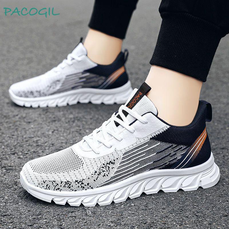 Shoes men's autumn new foreign trade men's shoes student lace-up running shoes fashion trendy shoes breathable casual sports shoes men
