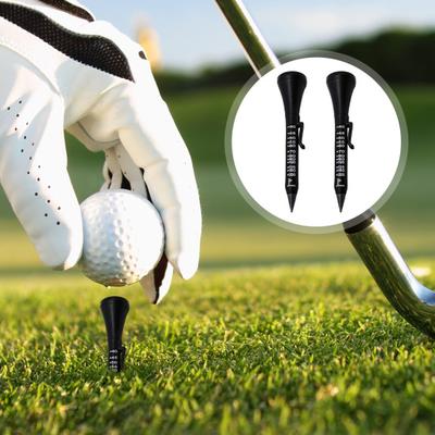1/2 Stück 6-in-1 Golf-Multitool Ausrichtungshilfe für die Schlagfläche Magnetische Spitze Fahnenstock Entfernungsmesser Ballmarker Schlägerrillenreiniger Karbonstiftspitze Taschenclip Abschlag