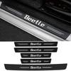 XMZSA1 For Volkswagen VW Beetle GTI GTD Rline B5 Polo Golf 6 7 Jetta Amarok Bora Car Door Sill Scratch Resistent Stickers Threshold Pad
