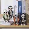 Unique Resin Skeleton Figurine In Versatile Colors For Halloween And Christmas Decor