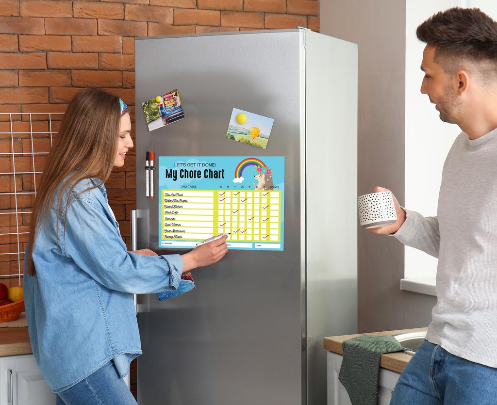 Inkdotpot Magnetic  Whiteboard Let's Get It Done My Chore Chart Chore  Chart For  Refrigerator