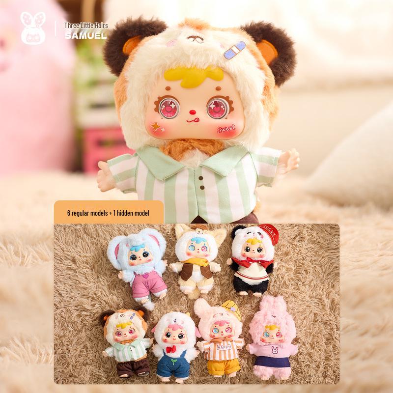 Cute Mao Snow Night Tea Party Plush Blind Box - Creative Toy Doll for Girls Birthday Gift