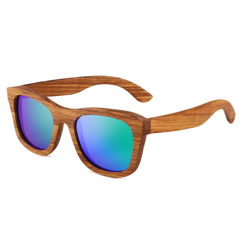 Retro Square Wooden Sunglasses UV400 Vintage Fashion for Women Men Luxury Brand Sun Glasses Outdoor Shade Driving