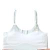 Girls' Wireless Non-Slip Sports Bra - Ice Silk Seamless Strappy Design for Large Bust