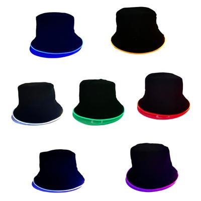 Cappello da Pescatore Pieghevole a LED Illuminato Traspirante Unisex Copricapo Per Escursioni Vacanze Uso Quotidiano