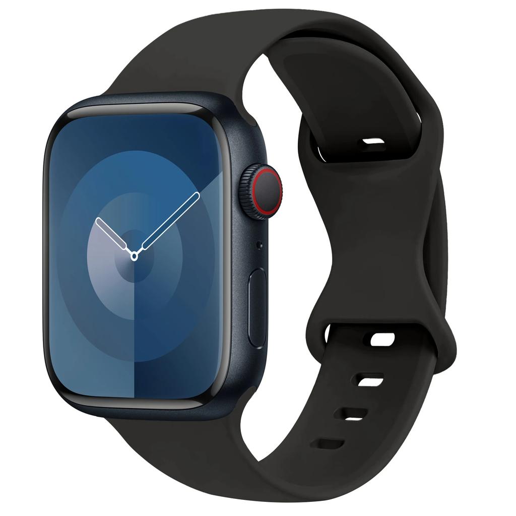 Silikonarmband für Apple Watch Band 45mm 44mm 41mm 40mm 42mm 46mm ultra 49mm Sportarmband correa series 11 7 8 9 10 4 3 5 6 se