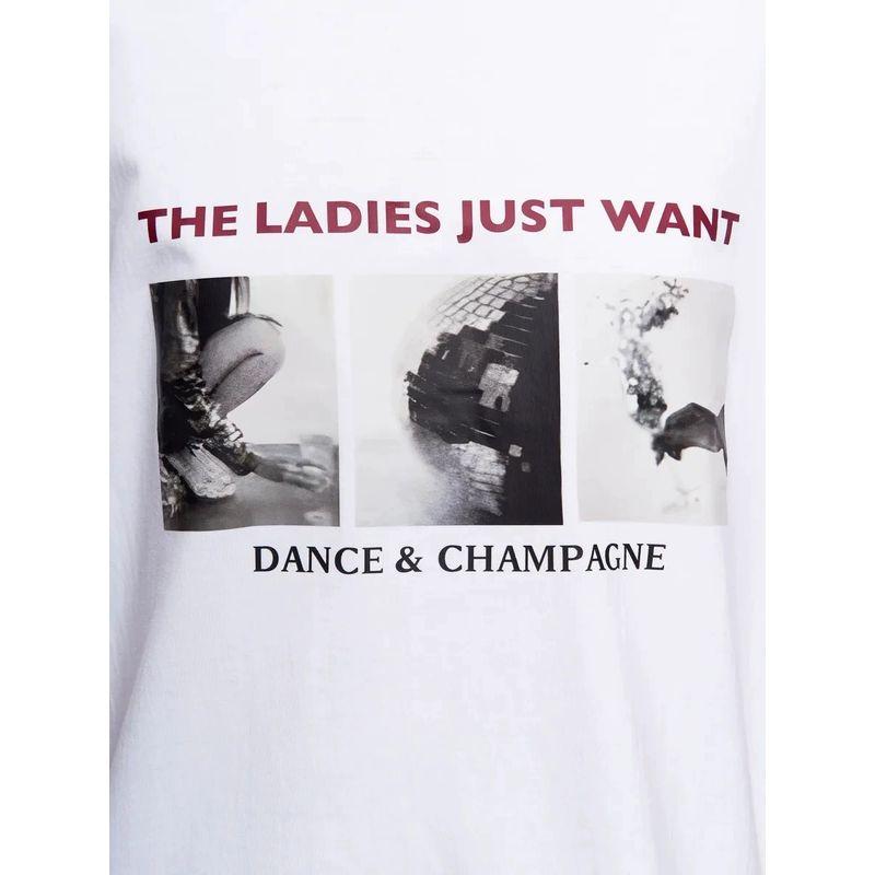 New Fashion T-shirt European and American New Fashion Casual Loose round Neck Print Letters Cotton T-shirt Top