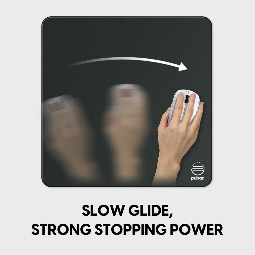 Pulsar Gaming Gears eSports Gaming Mouse XLSQ eS Jupiter Pro 50cm x 50cm x 4mm Onyx Pad, Size, Soft, (XLSQ, Black)