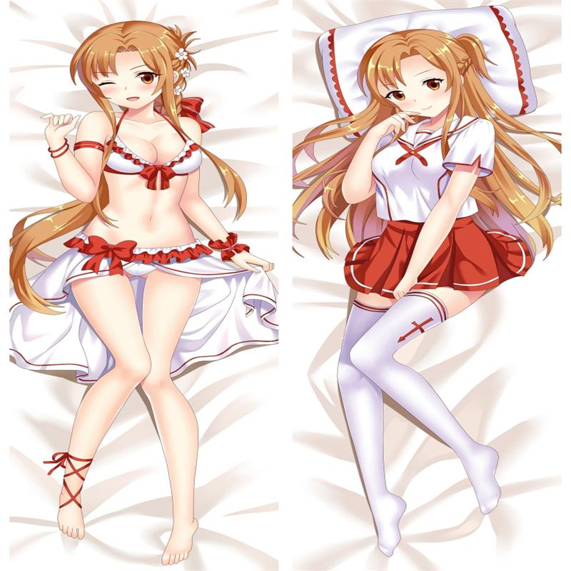 

60x180 см Sword Art Online Yuuki Asuna Dakimakura обнимающая наволочка для тела отаку, постельные принадлежности, наволочки, чехол для подушки в стиле аниме
