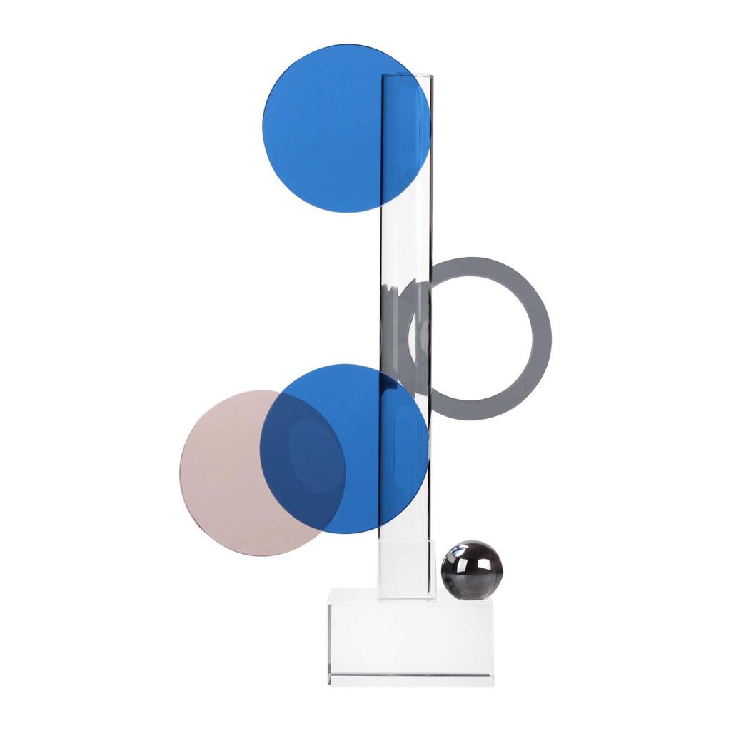 Light Luxury Colorful Circle Crystal Ornaments Designer Creative Furnishings Model Room Living Room Study Home Soft Decorations