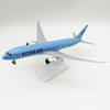 30cm B787 Korean Air Airplane Model Resin Replica Miniature Plane Model Children Toys with Landing Gear Wheels Toys for Boy Gift