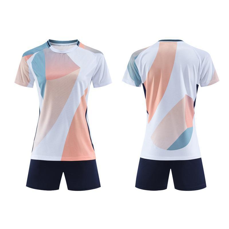 

Women s Football Suit Camouflage Short-sleeved Training Breathable Sports Running 26