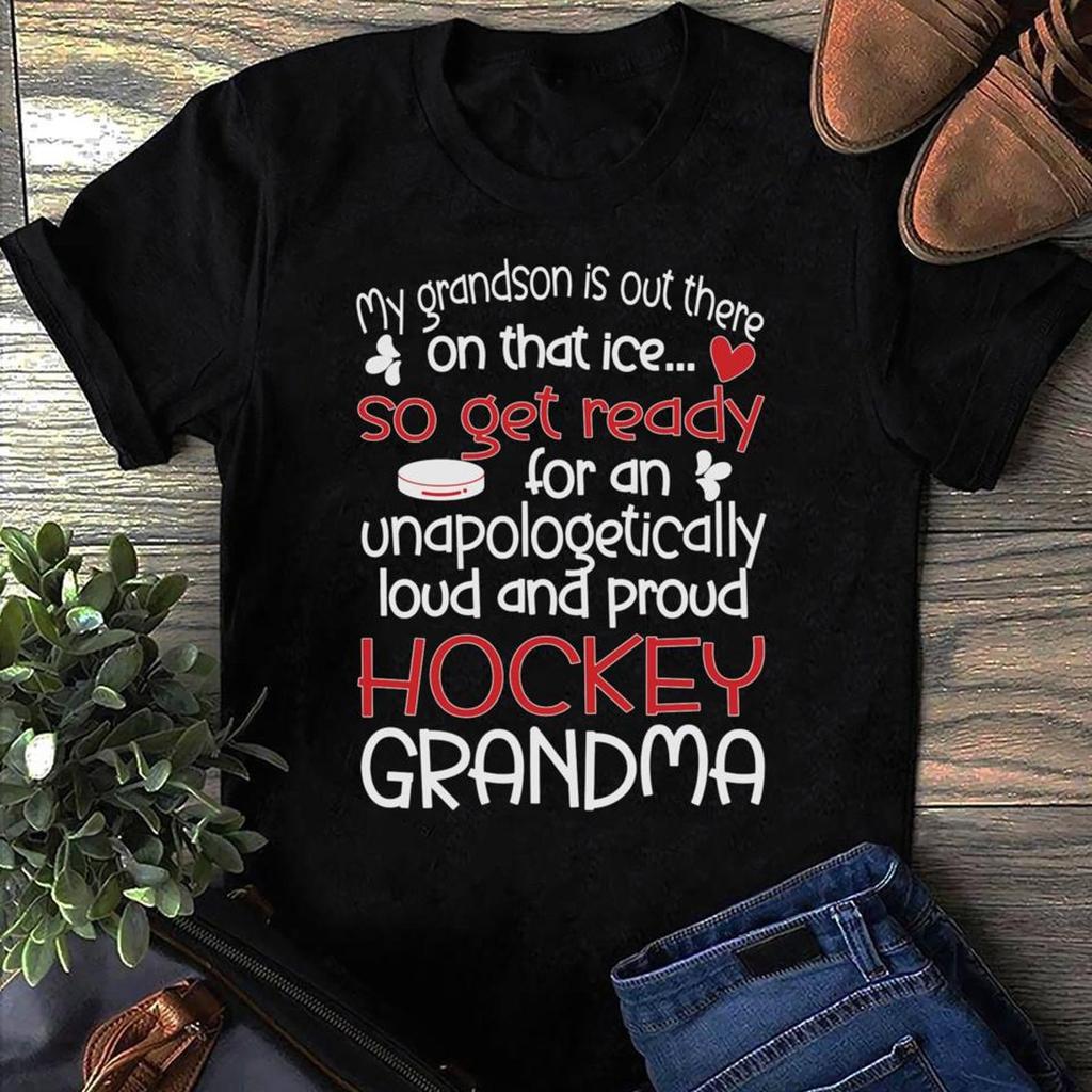 Proud Hockey Grandma Sweatshirt - Hockey Lover Gift