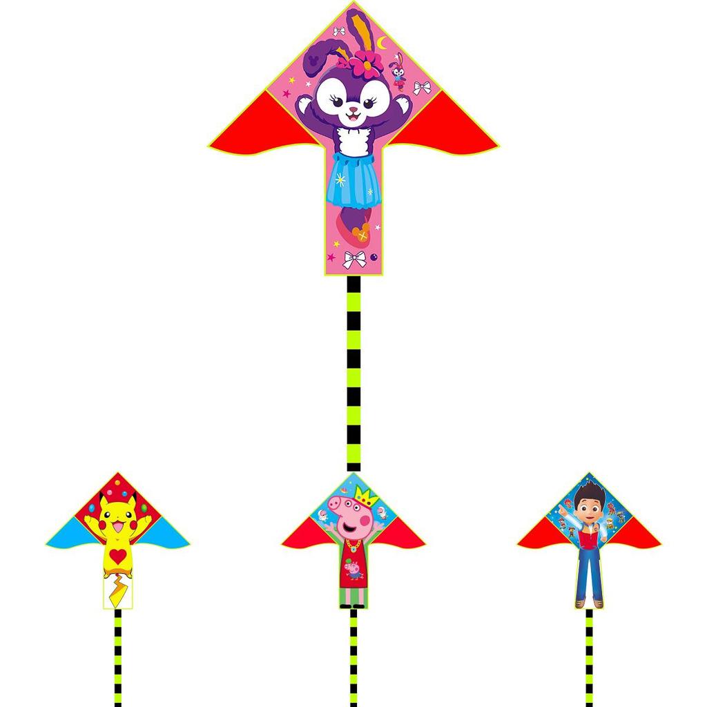 Weifang Kite New 2 Meter Triple Puzzle Kite Children Adult Long Tail Kite Outdoor Cartoon Patchwork Kite