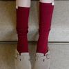 LETTER FROM MOON Letters Soft Knee-High Socks (4 Colors)