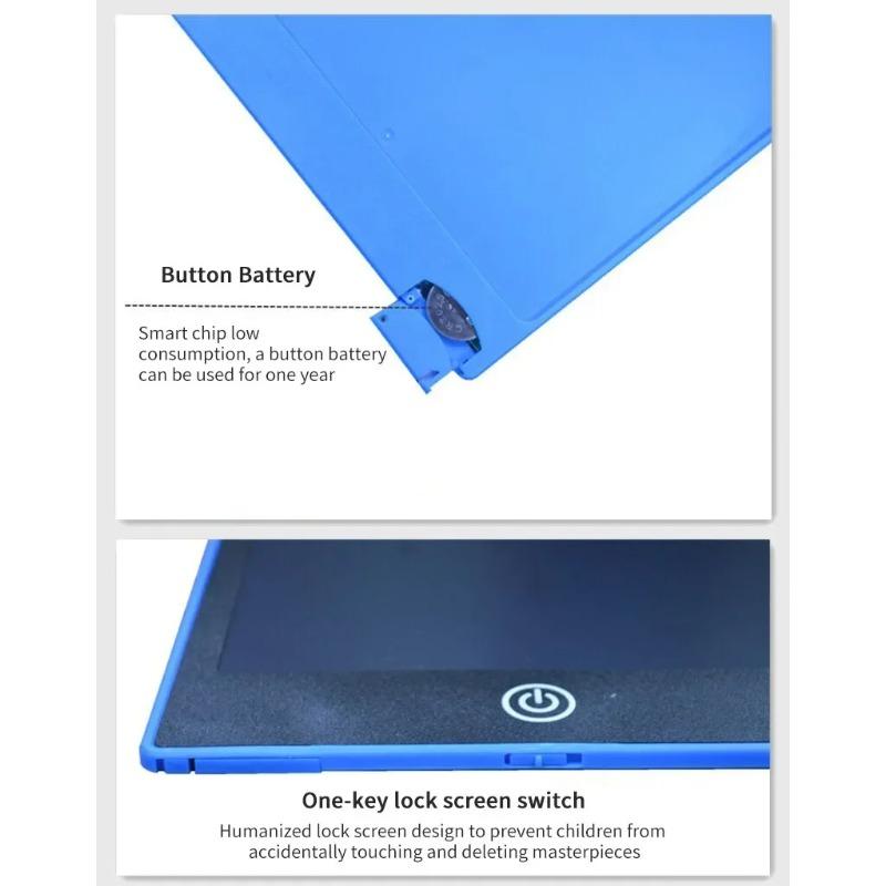 Drawing Board Inch Children Math Practice Handwriting Electronic Tablet Toy Kids Toys LCD 4.4 8.5 12 Play Entertaining Safe Kid Friendly Fun