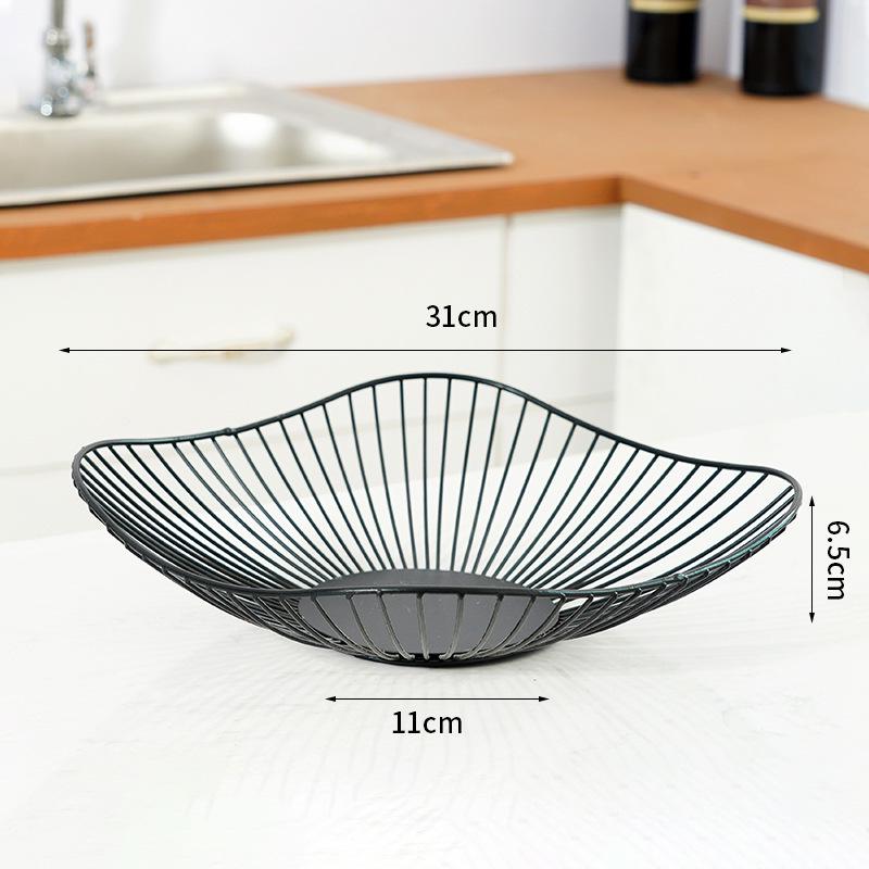 

Сучасний креативний кошик для фруктів та снеків у скандинавському стилі з кованого заліза для кухні та вітальні