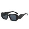 Retro Square Black Sunglasses for Men - Wide Legs & Thick Frame (Not for Domestic Sale)