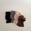 Ear Protection Knit Balaclava Hat Solid Color Warm Woolen Beanie Cute Kids Scarf Cap  Winter