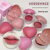 Estilo Coreano Brilho Juvenil Lábio e Bochecha Lama Batom Veludo Fosco e Creme Blush