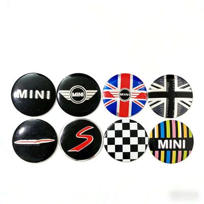 4Pcs 56mm Car Wheel Center Hub Cap For MINI Cooper JCW R55 R56 F55 F56 R57 R58 R59 R60 Rim Cover Stickers Decal