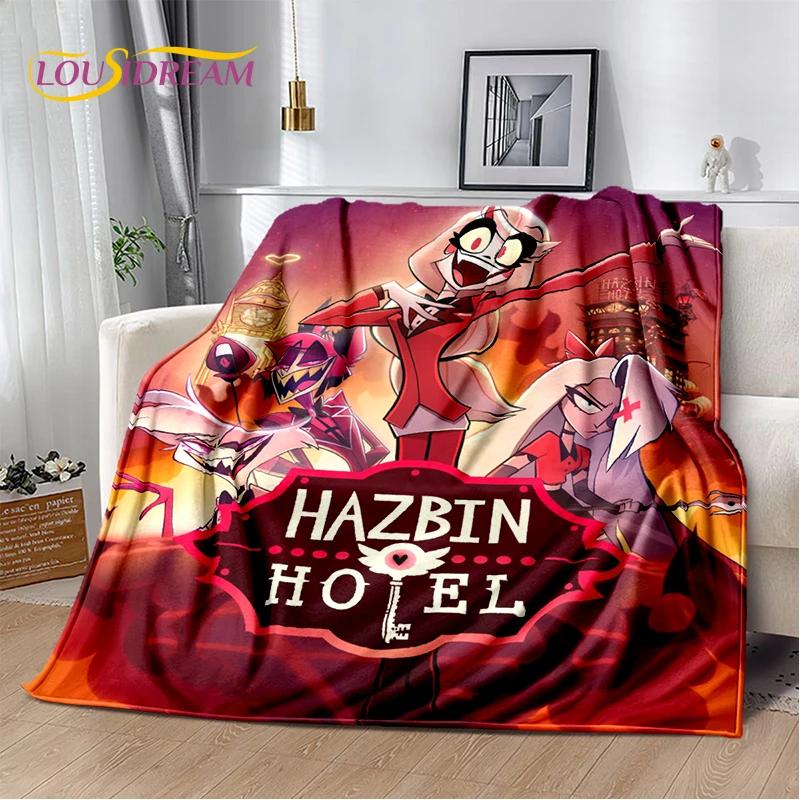 2026 H-Hazbin Hotel Charlie Cartoon Soft Blanket,Soft Throw Blanket for Home Bedroom Bed Sofa Picnic Travel Cover Child Gift