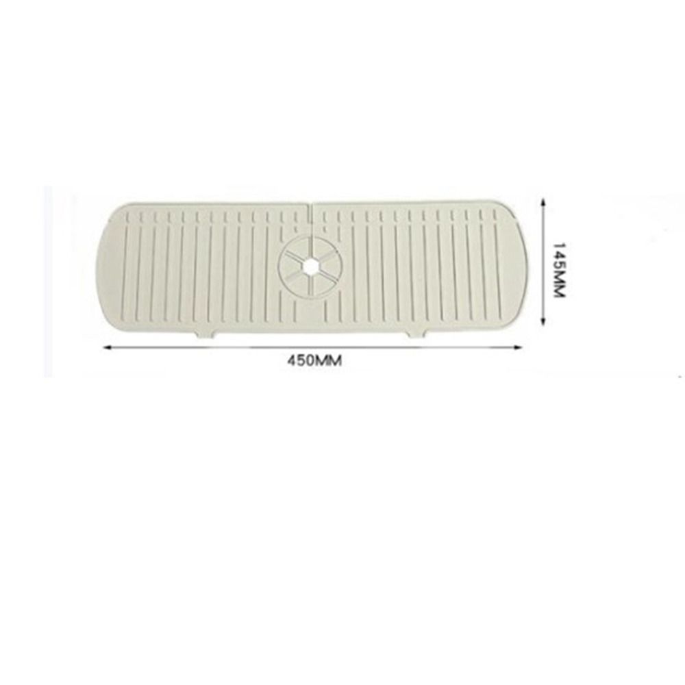 Water Ripples Mildew Proof Faucet Mat Water Catcher Mat Sink Splash Pad Countertop Protector