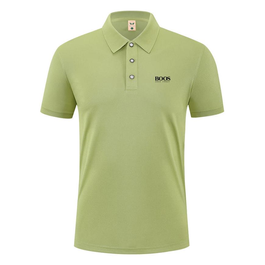 

Летняя новая вышитая повседневная спортивная рубашка поло с воротником, чистая, отводящая пот и влагу 3XL