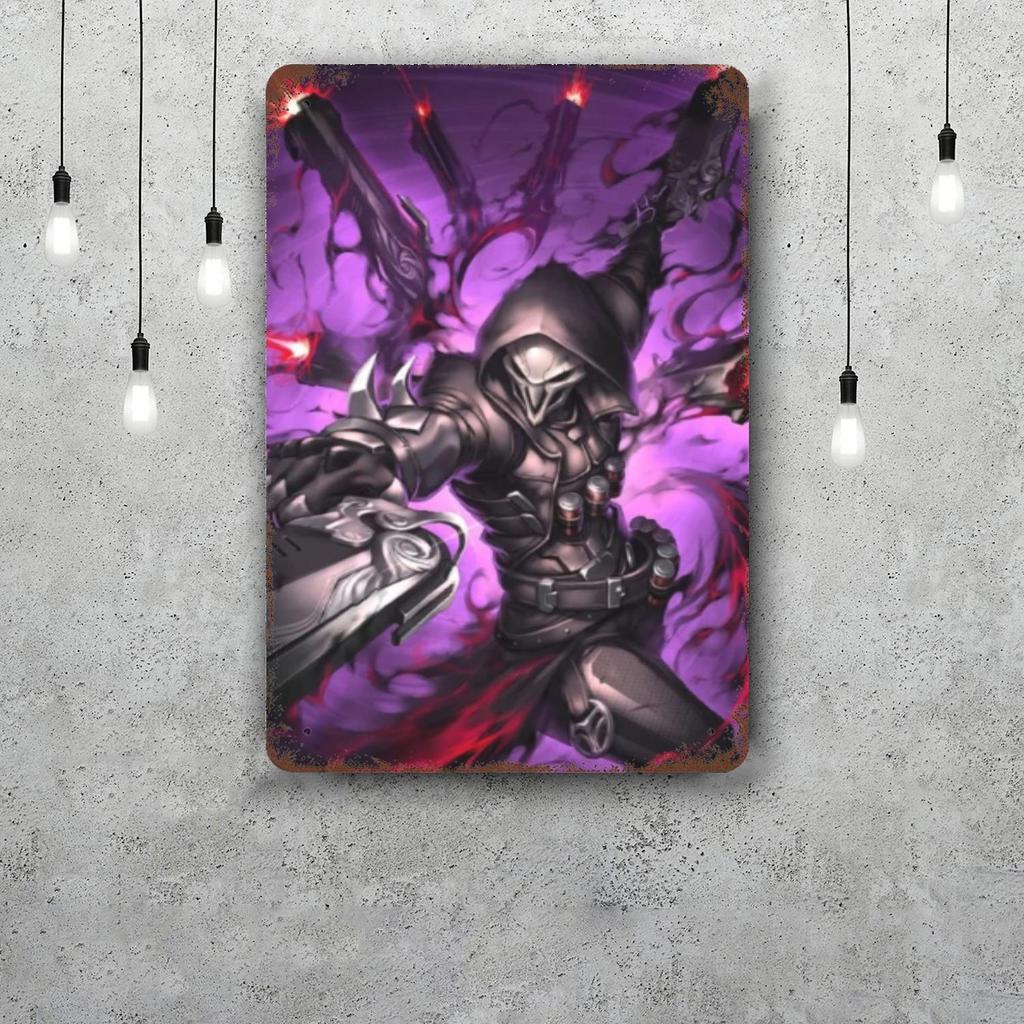 Overwatch Classic Poster Rusty Metal Plaque Retro Decorative Plate Bar Man Cave Garage Club Metal Sign Wall Decoration