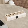 Plastic Date Cable Storage Box Rattan Weave Style Charging Cord Management Case  Office