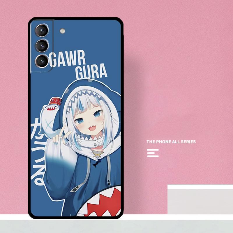 Gawr Gura Hololive Girl Phone Case For Samsung Galaxy S25 S26 Ultra S20 S21 S22 S23 S24 Plus S10 S25 FE Cover Coque