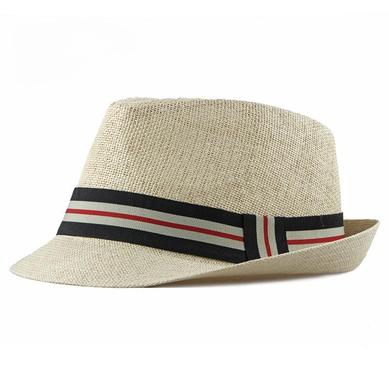 Summer British Jazz Hat for Mid-Aged Men Women Cowboy Top Hat Luxury Designer Wedding Party Fedora Caps Bonnet Straw Beach Hat
