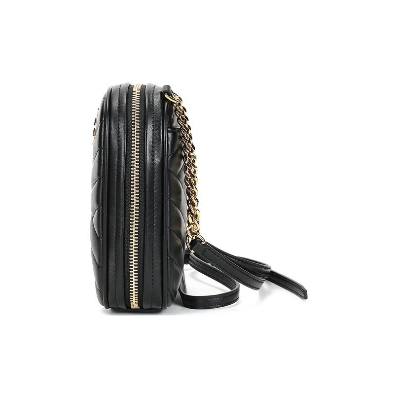 Tory Burch Kira Logo Lambskin Shoulder Crossbody Phone Bag Small Women Bags Black 73515-001