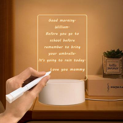 Creative Note Board USB LED Night Light Message Board Holiday Light With Pen Gift For Children Girl Friend Decoration Night Lamp