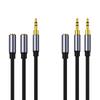 Headphone Splitter Cable 3.5mm Audio Jacks Splitter Extension AUX Cable 3.5mm Male To 2 Port 3.5 Mm Female AUX Adapter