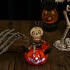 Creative Glowing Skull Ornaments for Halloween Decorations, Multi-colored Flashing Pumpkin Lanterns for Halloween Party Setup Props