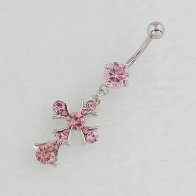 Kolczyk do pępka krzyżyk Hipalergiczna Stal Nierdzewna Zakrzywiony Pierścień do Biżuterii do Body Piercingu