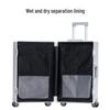 Aluminum-Magnesium Alloy Suitcase: 20-Inch Trolley & 24-Inch Travel Luggage with Password Lock