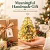 Handmade Christmas Tree DIY Beaded Set Faith and Festival Default with Light String