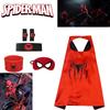 Spider-man Heldenumhang und Maske Halloween Cartoon Anime Launcher Handschuh Uhr Set
