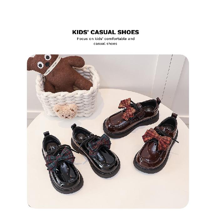 Girls' Black Leather Shoes Children's Mary Jane Shoes2026New Spring and Autumn British Style Princess Shoes for Girls' Performances