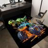1PC Dinosaur Monster Truck Non-Slip Floor Carpet Compatible for Office&Living Room&Bedroom&Dining room - Flat-Weave Machine-W303
