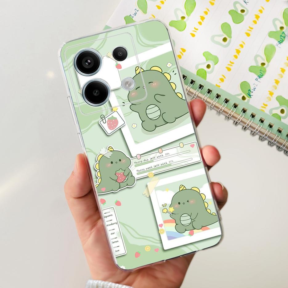 For Xiaomi Poco X6 5G Case PocoX6 Pro New Fashion Painted Cover Clear Silicone Phone Case For Xiaomi Poco X6 Pro X6Pro 5G Bumper
