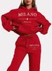 Hot Selling Casual Women's Hoodie Set: Autumn Long Sleeve Hooded Sportswear