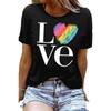 Enough Shirt Womens Inspirational Letter Rainbow Graphic Tshirt Gay Pride Casual Tee Tops