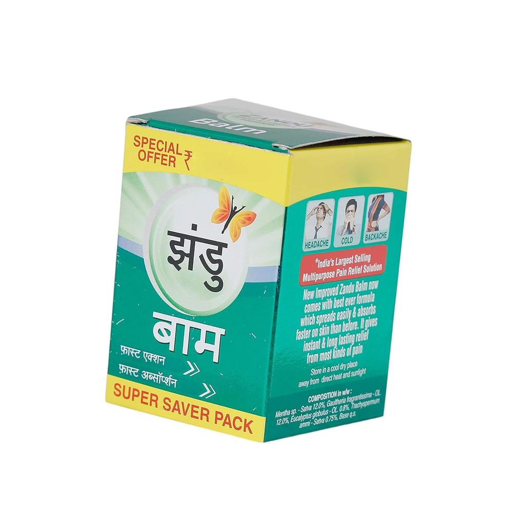 Zandu Balm Ayurvedic Herbal Comfort Balm For Temples Neck And Body Soothing Massage Balm 50 Ml Pack Of 1 Travel Size
